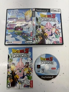 Dragon Ball Z Infinite World (Sony PlayStation 2 PS2) COMPLETE IN BOX CIB TESTED - Picture 1 of 2