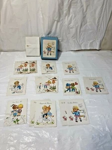 Vtg Lot Of 15 Unused OLYMPICARD Greeting Cards - All Occasions "LITTLE DARLINGS" - Picture 1 of 6