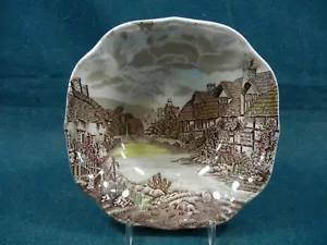 Johnson Brothers alte englische Landschaft braun mehrfarbig quadratische Müslischüssel(n) - Bild 1 von 3