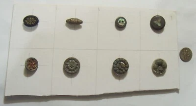 Early 1900s antique collector assorted buttons lot 54055 - Image 1 of 4