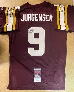 Sonny Jurgensen Signed L Jersey JSA w/COA #9 NFL Washington Redskins HOF 1983! - Picture 1 of 5