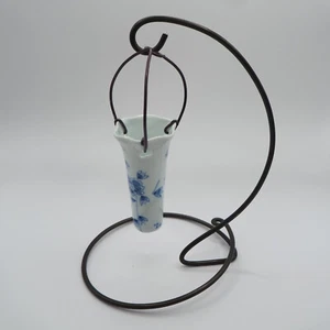 Authentic Japanese Hanging Flower Vase Small Ceramic Pottery Ikebana Style 1000 - Picture 1 of 13