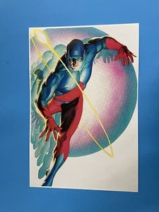 PÓSTER DE ALEX ROSS DE LA LIGA DE LA JUSTICIA DE AMÉRICA EL ÁTOMO DC UNIVERSO NUEVO. - Imagen 1 de 3