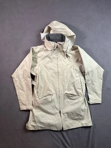 REI Mantel Damen Large Beige Kapuze Parka Full Zip Regenjacke Outdoor - Bild 1 von 5