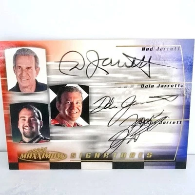 Dale Jarrett Family Signings Autograph Trading Card Nascar Upper Deck 2000 NDJ-3 - Image 1 of 4