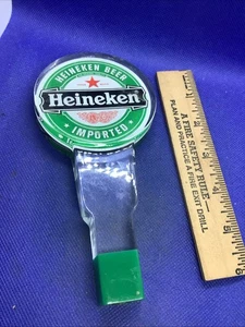 Vintage Heineken Imported Acrylic Beer Tap Handle 6.5” Man Cave Decor - Picture 1 of 4