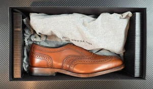 Scarpe eleganti Allen Edmonds McAllister Oxford a coda di rondine taglia 8D in pelle di peperoncino - Foto 1 di 16