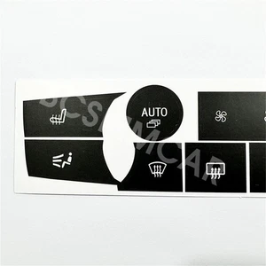 Car Dash Climate Control Button Stickers Matte Black Fit For BMW X5 2007-2013 - Bild 1 von 7