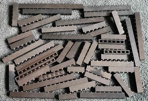LEGO 150g Black Bricks Building Blocks 1x Mixed Pieces Bundle Lot 1x4 1x6 1x2 - Picture 1 of 5