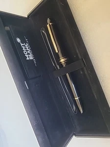 Vintage Montblanc Meisterstuck Legrand 162 Black Platinum Trim Rollerbal Pan. - Picture 1 of 15