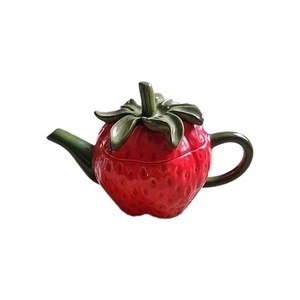 Sehr selten | Vintage Telaflora Erdbeere Teekanne | Rarität süßes Geschenk Frühlingsdeko - Bild 1 von 11