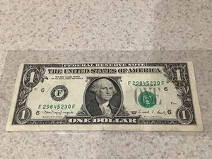 1988A 1$ FEDERAL RESERVE NOTE MISALIGNED PRINTING & Shifted Seal (Error Note) - Picture 1 of 6
