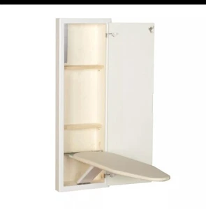 Household Essentials 18100-1 StowAway In-Wall Ironing Board Cabinet with Built-I - Picture 1 of 7