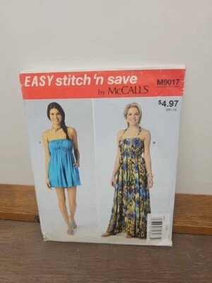 Stitch 'n Save McCall 9017 Size XS to XL Romper Dress Uncut Factory Folds - Image 1 of 4
