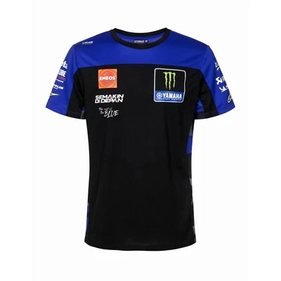 Camiseta Oficial 2024 Yamaha MotoGP Team Monster Energy Racing Negra y Azul Hombre - Imagen 1 de 4