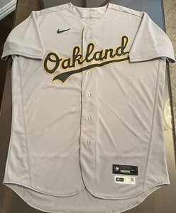 Camiseta deportiva de visitante Nike auténtica emitida por el equipo Oakland A’s Athletics 48/XL - Imagen 1 de 13