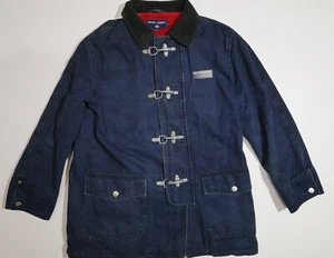 Ralph Lauren Polo Sport Jacket Coat Fireman Denim Clasp RARE Vintage L - Picture 1 of 5