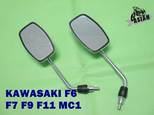 Fit KAWASAKI F6 F7 F9 F11 MC1 CHROME MIRROR SET "STEEL BODY" [as714] - Picture 1 of 5
