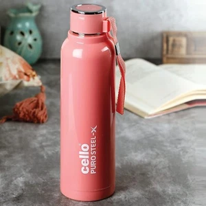 Cello Puro Steel-X 900 | Insulated Inner Steel Outer Plastic Water Bottle, 900ml - Picture 1 of 47