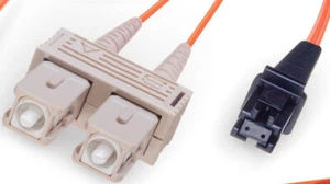 SC-MTRJ Duplex Multimode Orange Fiber Optic Patch Cable 6 Ft - Picture 1 of 1