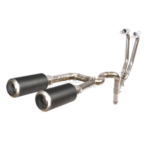 Motorcycle Exhaust Systerm Muffler Front Link Pipe For Yamaha YZF R3 R25 - Picture 1 of 3