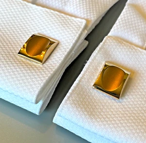 Bracciale vintage Germania Ovest spazzolato tono oro elegante minimalista matrimonio formale - Foto 1 di 13