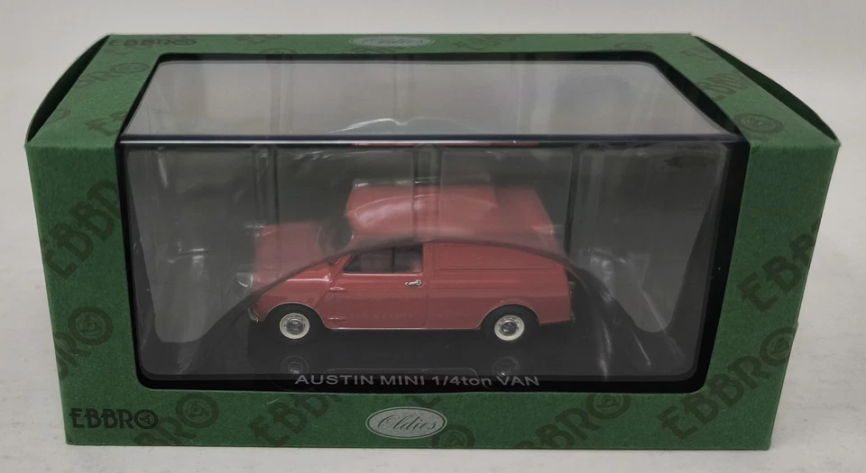 Mini furgoneta EBBRO 1:43 Austin 1/4 tonelada roja 44560 fundido a presión EBBRO OLDIES Foto 1 de 4