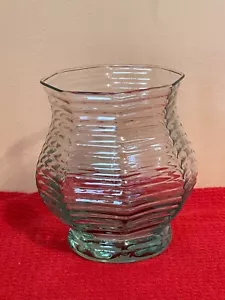 Palma Green Glass Hurricane Vase - Picture 1 of 7