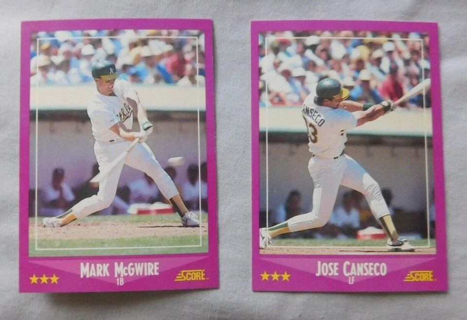 1988 Score Oakland A's Baseball Card Pick one - Image 1 of 1