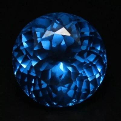 Natural RARE Aquamarine Unheated Brazil Blue 20 Ct Certified Loose Gemstone - Image 1 of 4