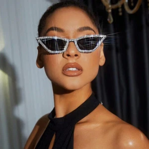 Trending Cat Eye Rhinestone Women's Sunglasses Fashion Outdoor Shades Glasses - Picture 1 of 18