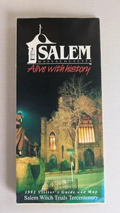 1992 Salem Massachusetts Lebendig mit Geschichte Hexenprozesse Besucherführer und Karte - Bild 1 von 4