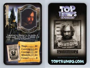 Sirius - Harry Potter & The Prisoner Of Azkaban 2005 Top Trumps Specials Card - Picture 1 of 1