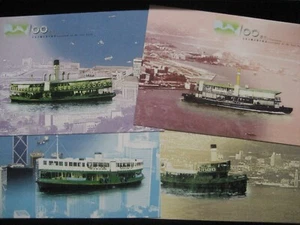 Hong Kong - 1998 Set of 4 Postcards - Centenary of Star Ferry - Picture 1 of 9