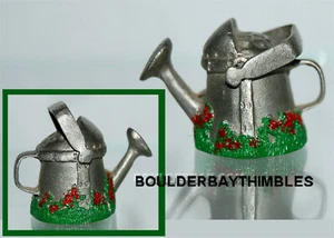 PEWTER TCC THIMBLE from SURPRISE SET - Garden Watering Can - Handle moves - Picture 1 of 1
