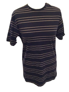 M&S T-shirt Blue, Striped, U.K. XS 33-36” Chest Navy Mix BNWTS T 3007 - Picture 1 of 4
