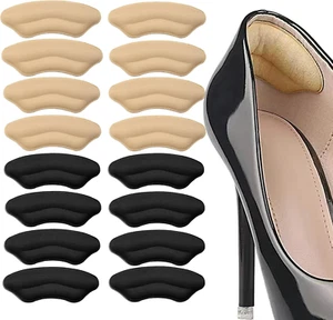 JEKUGOT 8 Pairs Heel Cushion Pads, Heel Grips for Ladies Shoes, Heel Pads for Sh - Picture 1 of 12