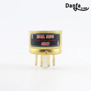 One Gold plated 396A 5670 TO 6SN7 Vacuum tube convert socket - Picture 1 of 11