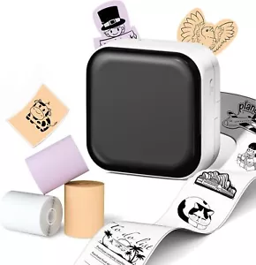 Mini Pocket Thermal Printer Wireless Bluetooth Photo Sticker Paper Inkless Print - Picture 1 of 9