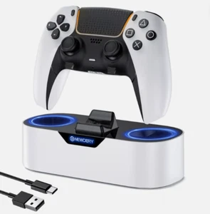 NEWDERY PS5 Fast Charging Stand for Playstation 5 & DualSense Edge Controller - Picture 1 of 5