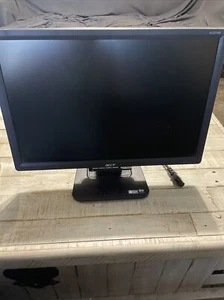 ACER Black AL2016W 20"  Widescreen LCD Monitor DVI VGA with Stand VGA Power Cord - Picture 1 of 4