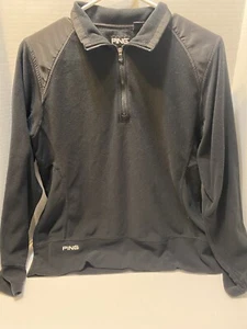 Pullover PING 1/4 cremallera para mujer mediano negro manga larga - Imagen 1 de 3