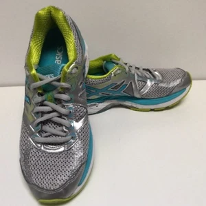 Asics GT-2000 Women's Silver Gray & Aqua Athletic Shoes Size 6.5 - Picture 1 of 11