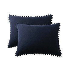 2xElastic Solid Color Pillow Cover Pillowcase Cushion Case Rectangle51x92cm