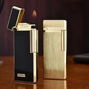 Derui Luxury accendino butano gonfiabile in metallo ultrasottile mola di fascia alta - Foto 1 di 26