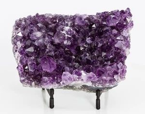 Amethyst Quartz Crystal Cluster Geode Cathedral Decor Brazil 2.29 lbs H1593 - Picture 1 of 14
