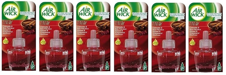 Air Wick Nachfüller für Duftstecker Zimt & Edelholz 6x24ml - Bild 1 von 1