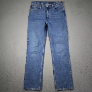 Weekday Jeans Herren 30 x 32 Blau Voyage High 90s Medium Wash Denim Straight Leg - Bild 1 von 14