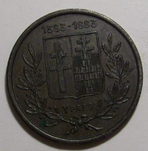 MODERN BELGIUM TUINDAG,500 TH ANNIVERSARY,YPRES (1383-1883) - Picture 1 of 2