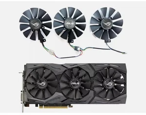 87mm For ASUS ROG STRIX GTX 1060 1070 1080 Ti RX480 RX580 Fan Replacement R209 - Zdjęcie 1 z 3